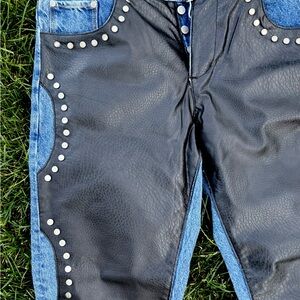 Black and Blue Bootcut Jeans with Classic Style/LIMITED EDITION/MEN’S
